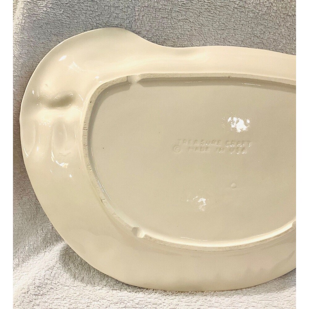 White Duck Goose Plate Platter Serving Dish 8.5”x12” Farmhouse Cottagecore - Picture 7 of 8
